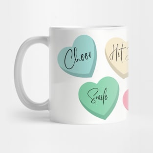 Cheer conversation hearts hit zero Mug